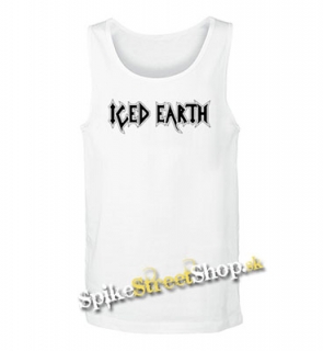 ICED EARTH - Logo - Mens Vest Tank Top - biele