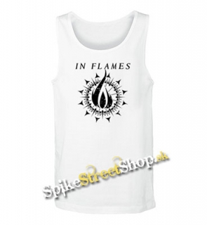 IN FLAMES - Sign - Mens Vest Tank Top - biele