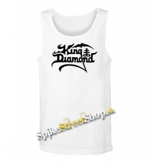 KING DIAMOND - Logo - Mens Vest Tank Top - biele