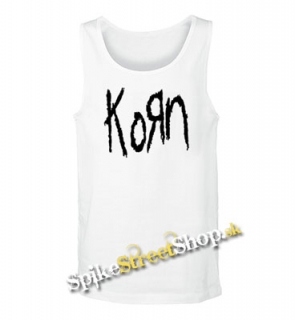 KORN - Official Logo - Mens Vest Tank Top - biele