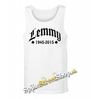 LEMMY - 1945-2015 - Mens Vest Tank Top - biele