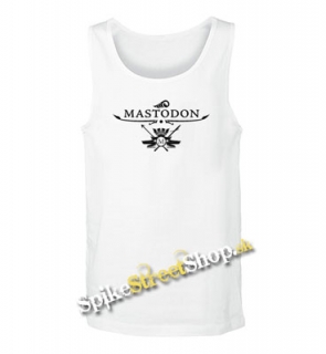 MASTODON - Logo - Mens Vest Tank Top - biele