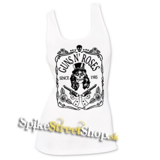 GUNS N ROSES - Since 1985 - Ladies Vest Top - biele