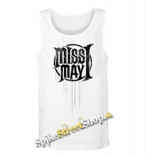 MISS MAY I - Logo -  Mens Vest Tank Top - biele