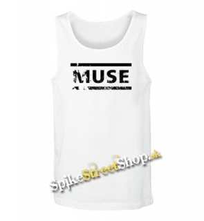 MUSE - Crash Logo -  Mens Vest Tank Top - biele