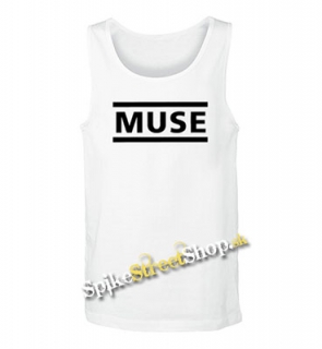 MUSE - Logo -  Mens Vest Tank Top - biele
