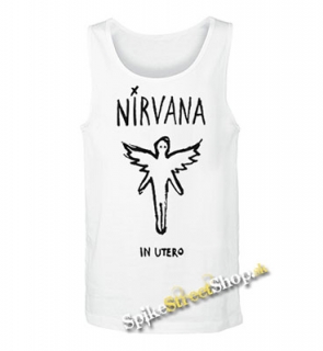 NIRVANA - In Utero -  Mens Vest Tank Top - biele