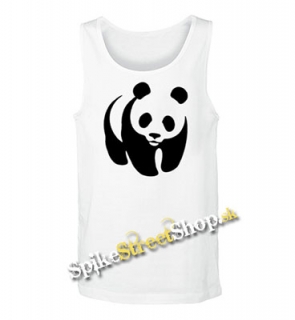 PANDA -  Mens Vest Tank Top - biele