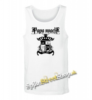 PAPA ROACH - Logo -  Mens Vest Tank Top - biele