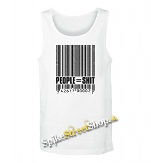 PEOPLE SHIT -  Mens Vest Tank Top - biele