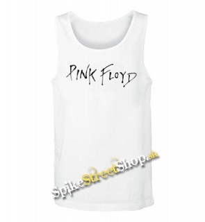 PINK FLOYD - Logo -  Mens Vest Tank Top - biele