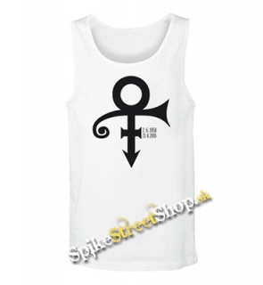 PRINCE - Signature 1958-2016 -  Mens Vest Tank Top - biele