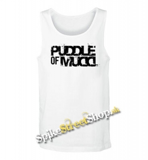 PUDDLE OF MUDD - Logo -  Mens Vest Tank Top - biele