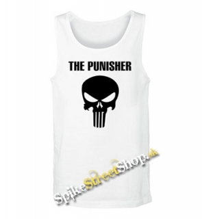 PUNISHER - Logo & Band -  Mens Vest Tank Top - biele