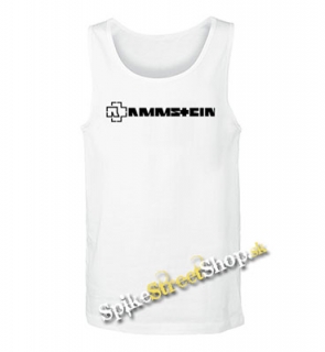 RAMMSTEIN - Logo -  Mens Vest Tank Top - biele