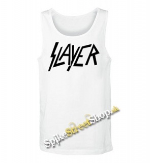 SLAYER - Logo -  Mens Vest Tank Top - biele