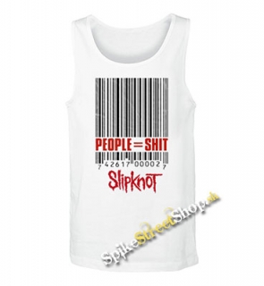 SLIPKNOT - People Shit -  Mens Vest Tank Top - biele