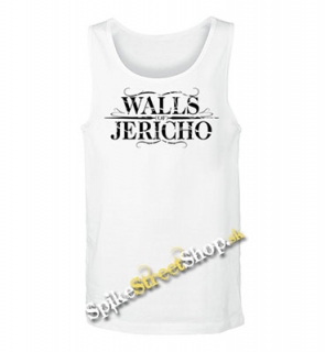 WALLS OF JERICHO - Logo - Mens Vest Tank Top - biele