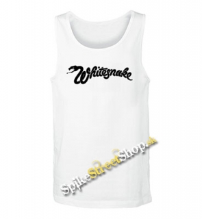 WHITESNAKE - Logo - Mens Vest Tank Top - biele