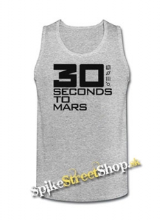 30 SECONDS TO MARS - Big Logo - Mens Vest Tank Top - šedé