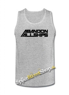 ABANDON ALL SHIPS - Mens Vest Tank Top - šedé