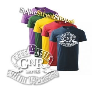 GUNS N ROSES - Appetite Slogan - farebné pánske tričko
