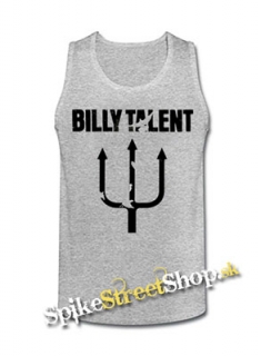 BILLY TALENT - Logo - Mens Vest Tank Top - šedé