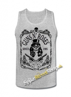 GUNS N ROSES - Since 1985 - Mens Vest Tank Top - šedé