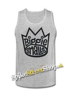 BIGGIE SMALLS - Logo - Mens Vest Tank Top - šedé
