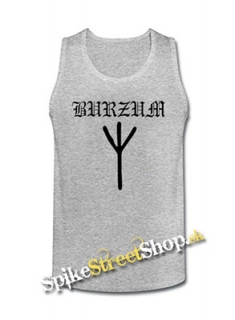 BURZUM - Crest - Mens Vest Tank Top - šedé
