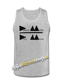 DEPECHE MODE - Delta Machine Logo - Mens Vest Tank Top - šedé