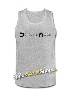 DEPECHE MODE - Spirit Logo - Mens Vest Tank Top - šedé