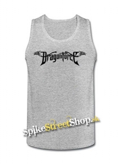 DRAGONFORCE - Logo - Mens Vest Tank Top - šedé