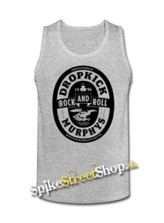DROPKICK MURPHYS - Shamrock And Roll - Mens Vest Tank Top - šedé