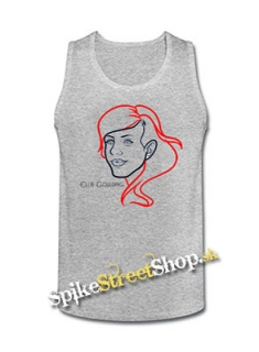 ELLIE GOULDING - Portrait - Mens Vest Tank Top - šedé