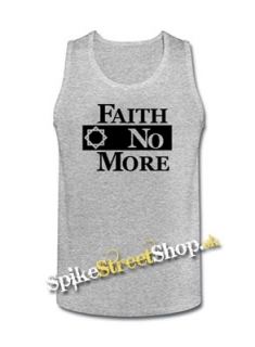 FAITH NO MORE - Logo - Mens Vest Tank Top - šedé