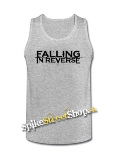 FALLING IN REVERSE - Logo - Mens Vest Tank Top - šedé