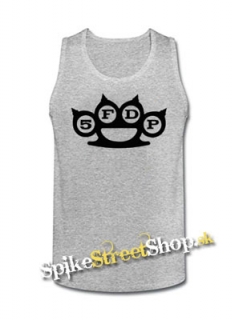FIVE FINGER DEATH PUNCH - Knuckles - Mens Vest Tank Top - šedé