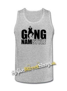 GANGNAM STYLE - Mens Vest Tank Top - šedé