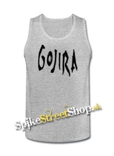 GOJIRA - Logo - Mens Vest Tank Top - šedé