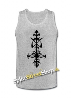 HYPOCRISY - Logo - Mens Vest Tank Top - šedé