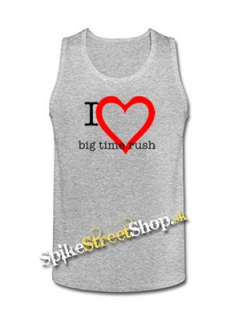 I LOVE BIG TIME RUSH - Mens Vest Tank Top - šedé