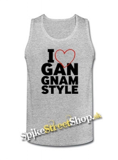 I LOVE GANGNAM STYLE - Mens Vest Tank Top - šedé