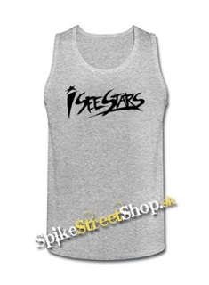 I SEE STARS - Logo - Mens Vest Tank Top - šedé