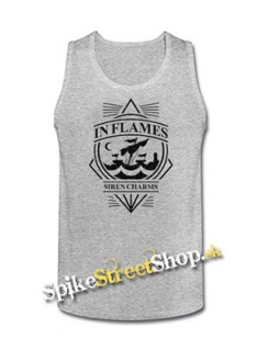 IN FLAMES - Siren Charms - Mens Vest Tank Top - šedé