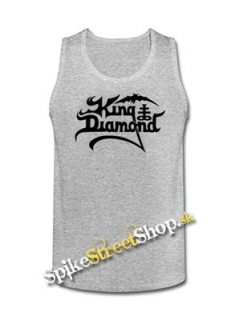 KING DIAMOND - Logo - Mens Vest Tank Top - šedé
