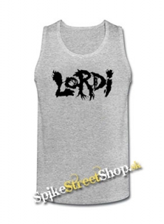 LORDI - Logo - Mens Vest Tank Top - šedé