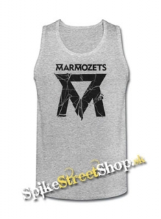 MARMOZETS - Smashed Logo - Mens Vest Tank Top - šedé