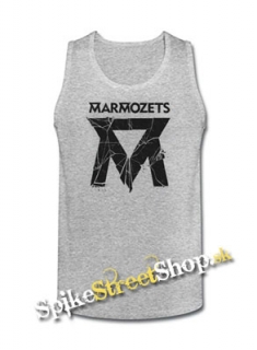 MARMOZETS - Smashed Logo - Mens Vest Tank Top - šedé
