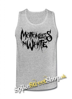 MOTIONLESS IN WHITE - Logo - Mens Vest Tank Top - šedé